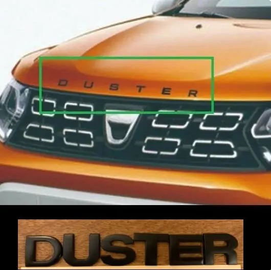 

Car Metal 3D Letters Hood Emblem Badge Car Stickers Styling Car Accessories Wording 3D Letter For DACIA DUSTER