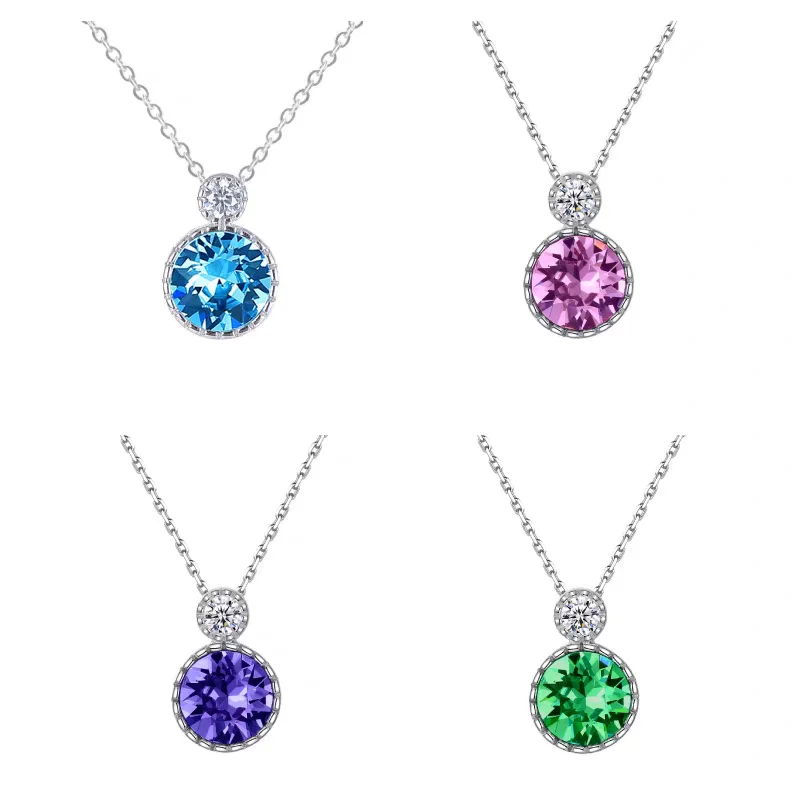 Pendant Setting for 5-9mm Stones, 925 Sterling Silver, Women\'s Pendant Accessory, Ideal for DIY Jewelry Making with Moissanite