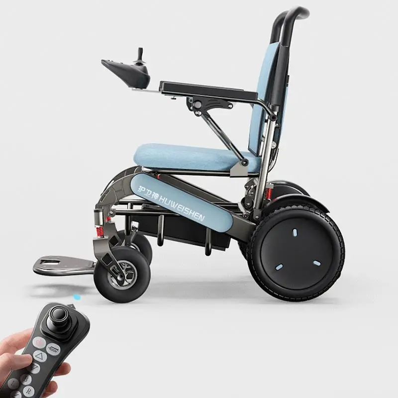High End Intelligent Fully Automatic Folding Lightweight Electric Wheelchair For Elderly Mobility Wheelchair