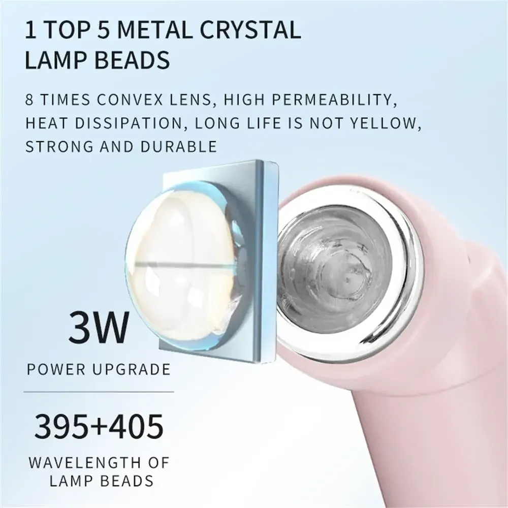 オールインワンネイルアートペン: 充電式ネイルドリルとLED硬化ランプで速乾性、ポータブルマニキュアとペディキュアを実現