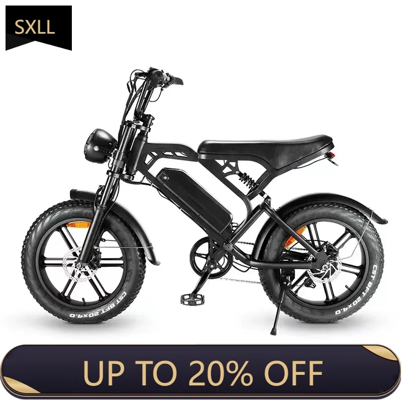 

SXLL Electric bicycle mountain bike dual lithium battery life EEC certificate electric bicycle