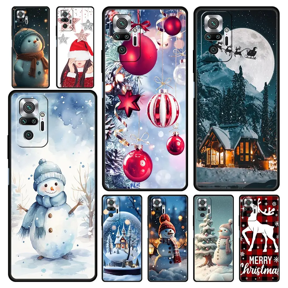 Christmas Graphic Printed Phone Case For Xiaomi Redmi Note 13 12 5G 9S 9 8 10 11 Pro 4G 9T 13C 12C 10C 9C 9A 7 Pro Soft Cover