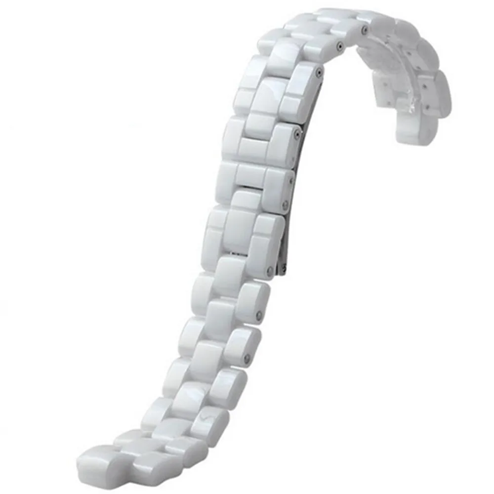 

Настоящие керамические выпуклые браслеты для часов 7,5 мм 6,0 мм, пряжка-бабочка из нержавеющей стали для серии J12, аксессуары для наручных часов