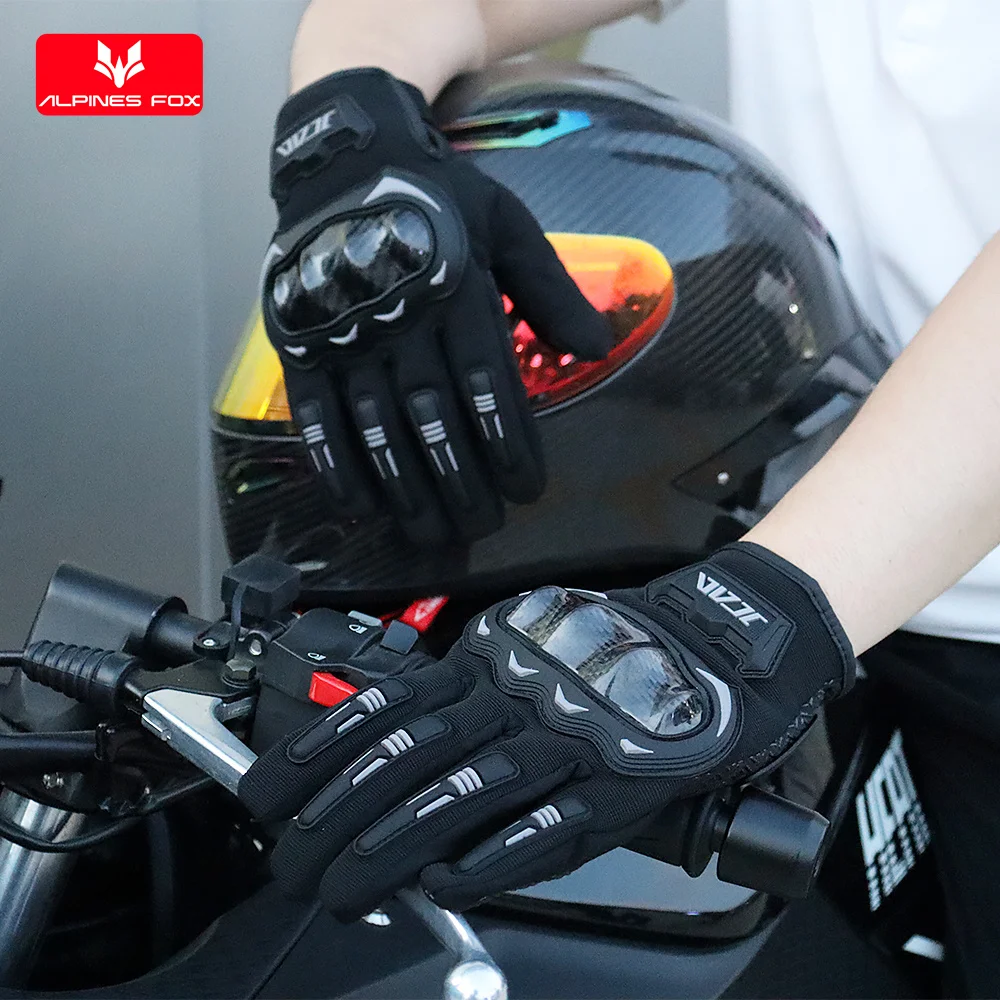 

Summer Men Black Motorcycle Gloves Touch Screen Motocross Glove ATV MTB Mesh Breathable Women Pink Motorbike Cycling Glove S-XXL