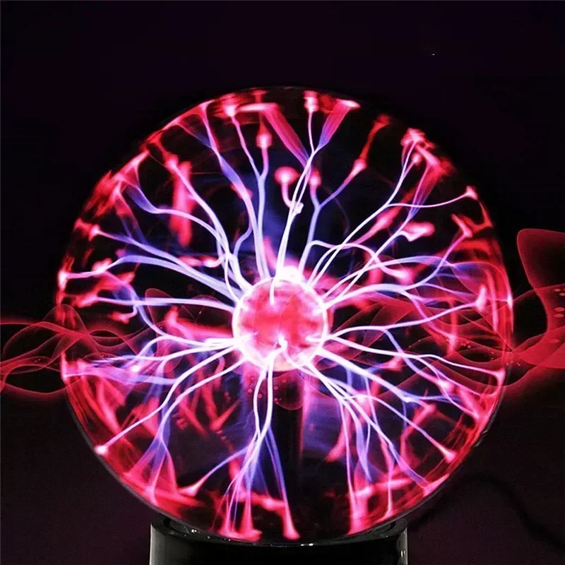 3/4/5/6/8Inch Novelty Magic Crystal Plasma Ball Touch Lamp LED Night Light Kid Birthday Christmas Gift Decor Electrostatic Flash