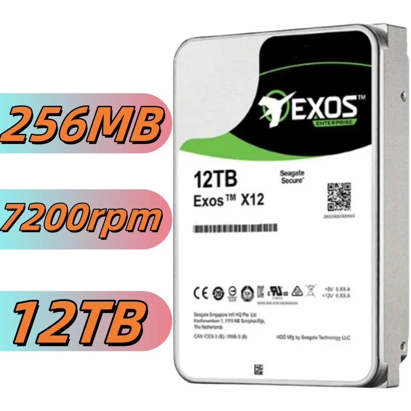 Original Brand 12TB HDD 7200rpm 256MB Cache SATA III 3.5