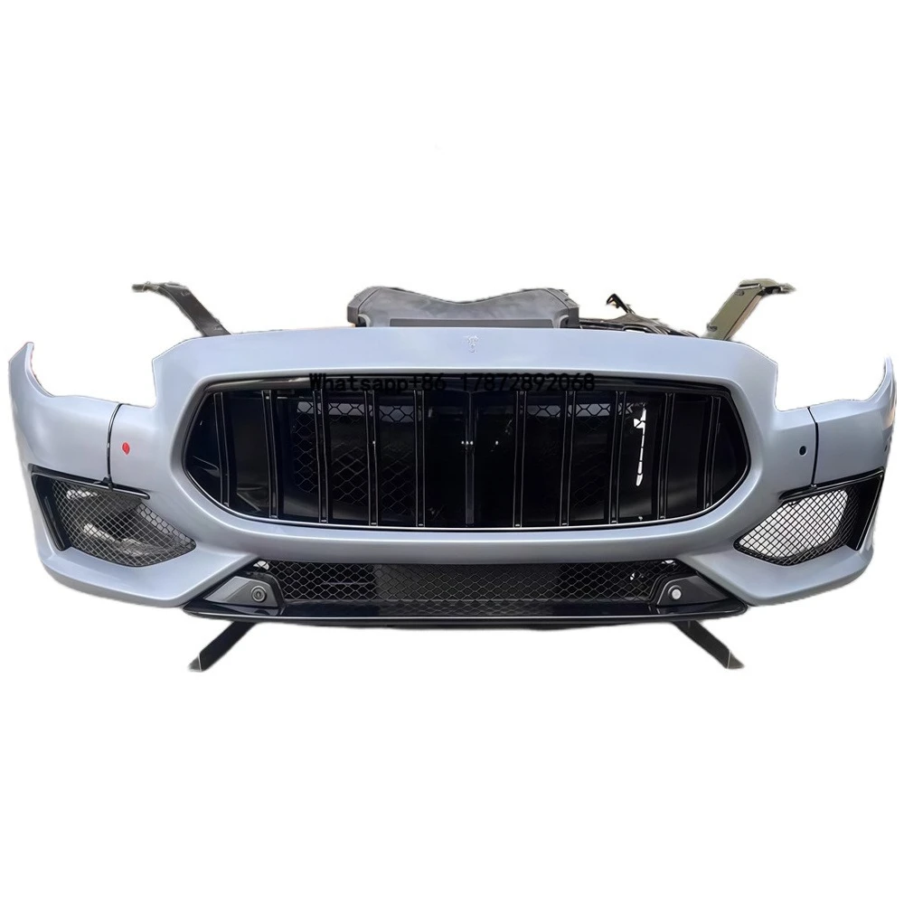 

Original Front Bumper for 2014-2023 Ghibli with Grille and Radiator Frame, Original Bolt-on Body Parts