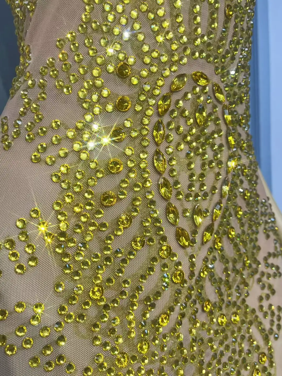 Dajin 2025 فساتين سهرة فاخرة في دبي ذهبي ماسي مثير شبكي فستان شفاف لحفلات العودة للوطن وحفلات الكوكتيل وأعياد الميلاد والحفلات الراقصة #1