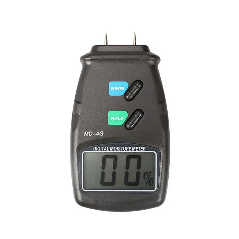 MD-4G 4 Pin Wood Moisture Meter Portable Digital Timber Hygrometer LCD Display Humidity Tester 5%-40% Damp Detector