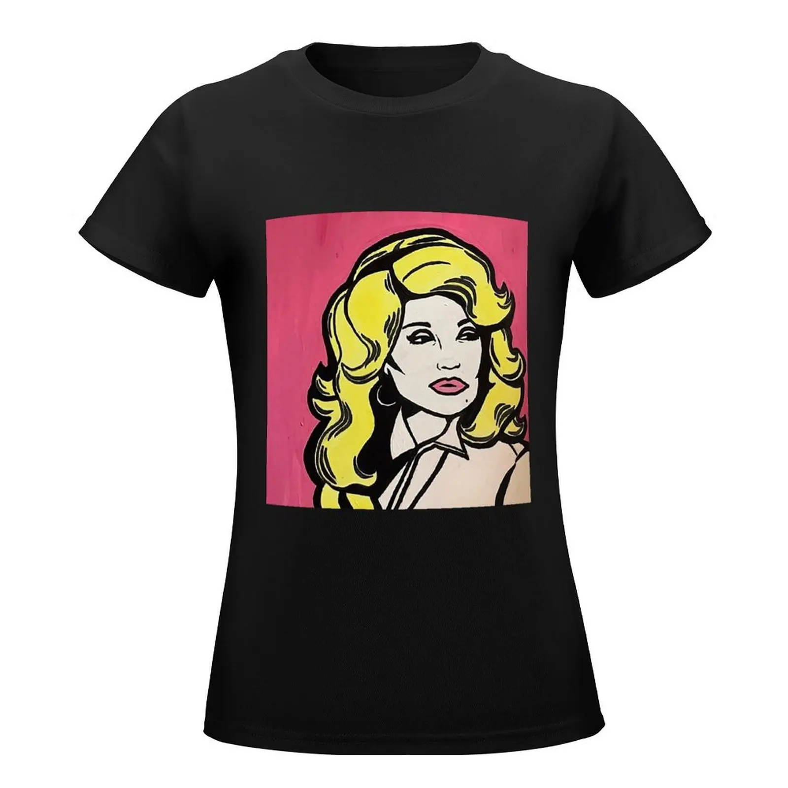 Dolly Parton Pop Art Tote Bag T-Shirt kawaii clothes cute tops white t-shirts for Women