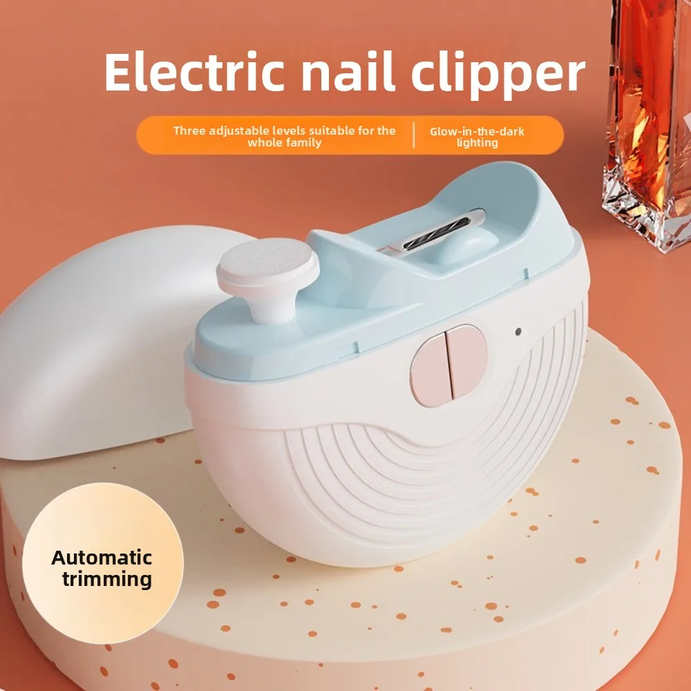 

Multifunction Electric Smart Nail Clippers 3 Speeds with LED Light Automatic Nails Trimmer Anti Pinch Anti-Splash