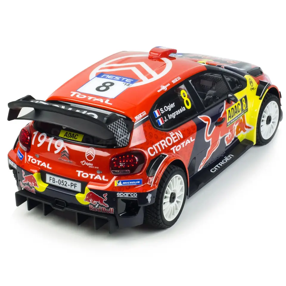 1:7 WRC C3ラリー シトロエン、レッドブルボディ、ラジコンカー、独立