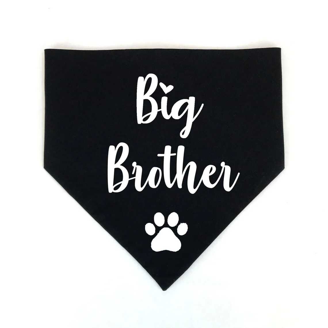 Big Brother Dog Bandana Pregnancy Announcement Photos New Puppy Gotcha Day Gender Reveal Black White Bandana for dogs