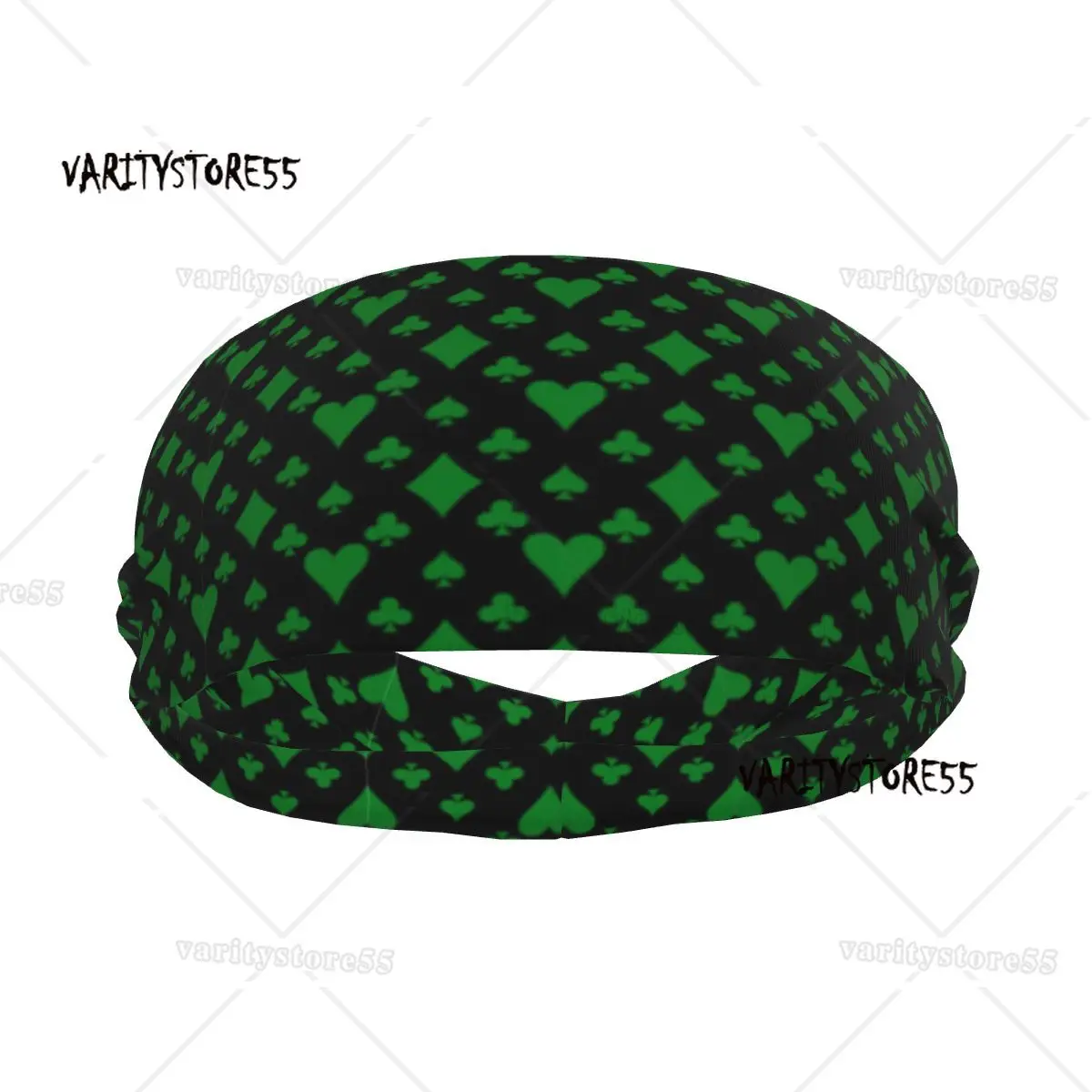 

Headband Playing Cards Background Headwrap Hairband for Tennis Gym Fitness Headwear Hair Accessories