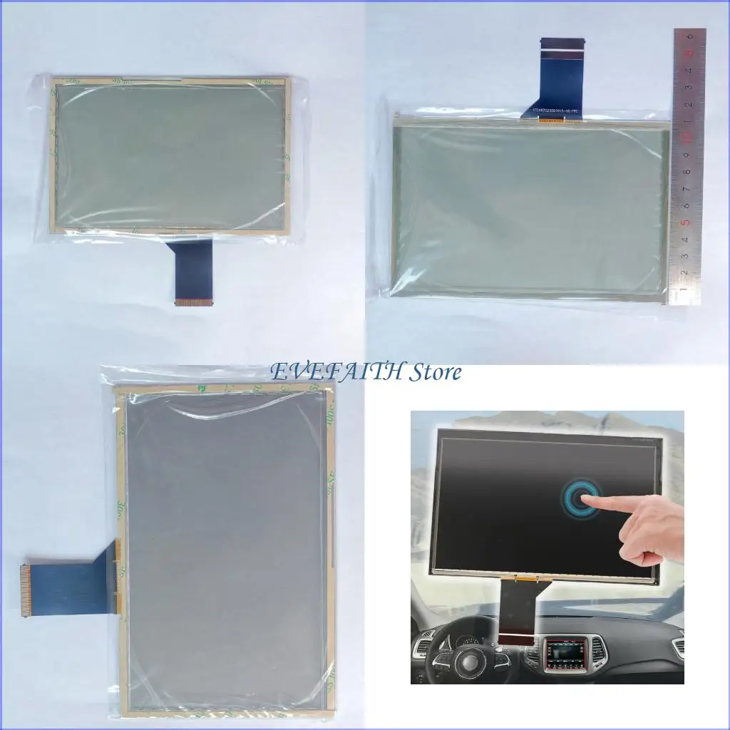 124B Upgrades 7 Inch Car Touch Screens Monitor LCD Touch Display Upgrades Delivers Crisp Images & Smooth Operation for Drivers