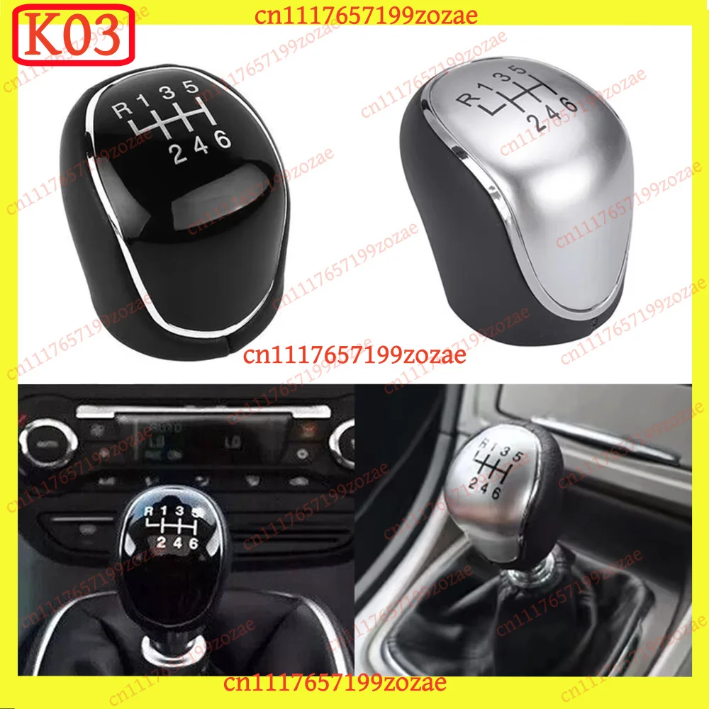 LK 6‑Speed Gear Shift Knob Lever Accessories For Ford Focus Mk2 Kuga Mondeo S‑Max Transit Tourneo Mazda BT50