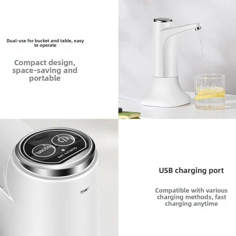 Low Noise Electric Drinking Qater Button Control Faster Pumping Automatic Water Dispenser Portable Wireless Electric Water Pump