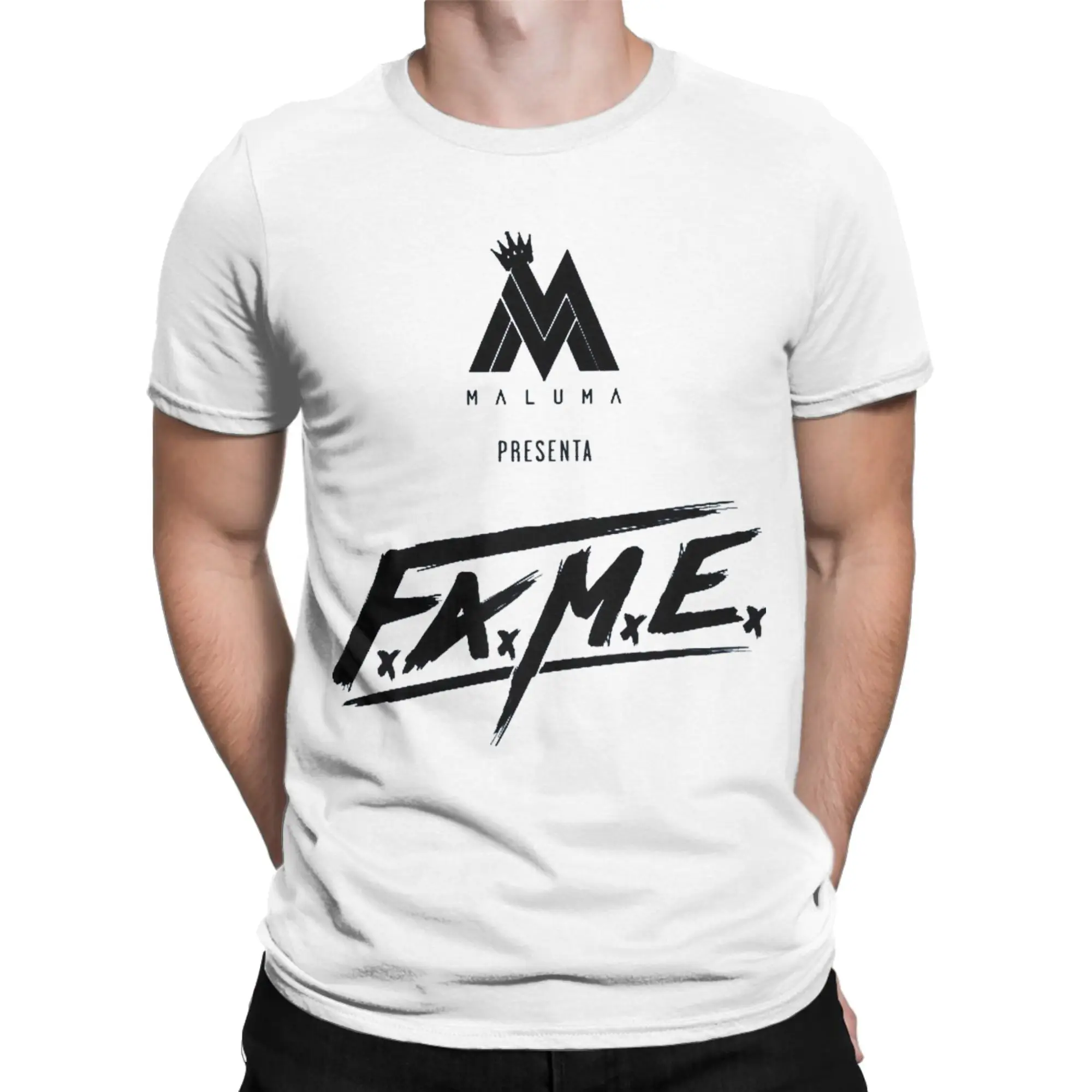 Maluma Tour T Shirts Men Women Pure Cotton Vintage T-Shirt Crew Neck  Tees Short Sleeve Tops Printed