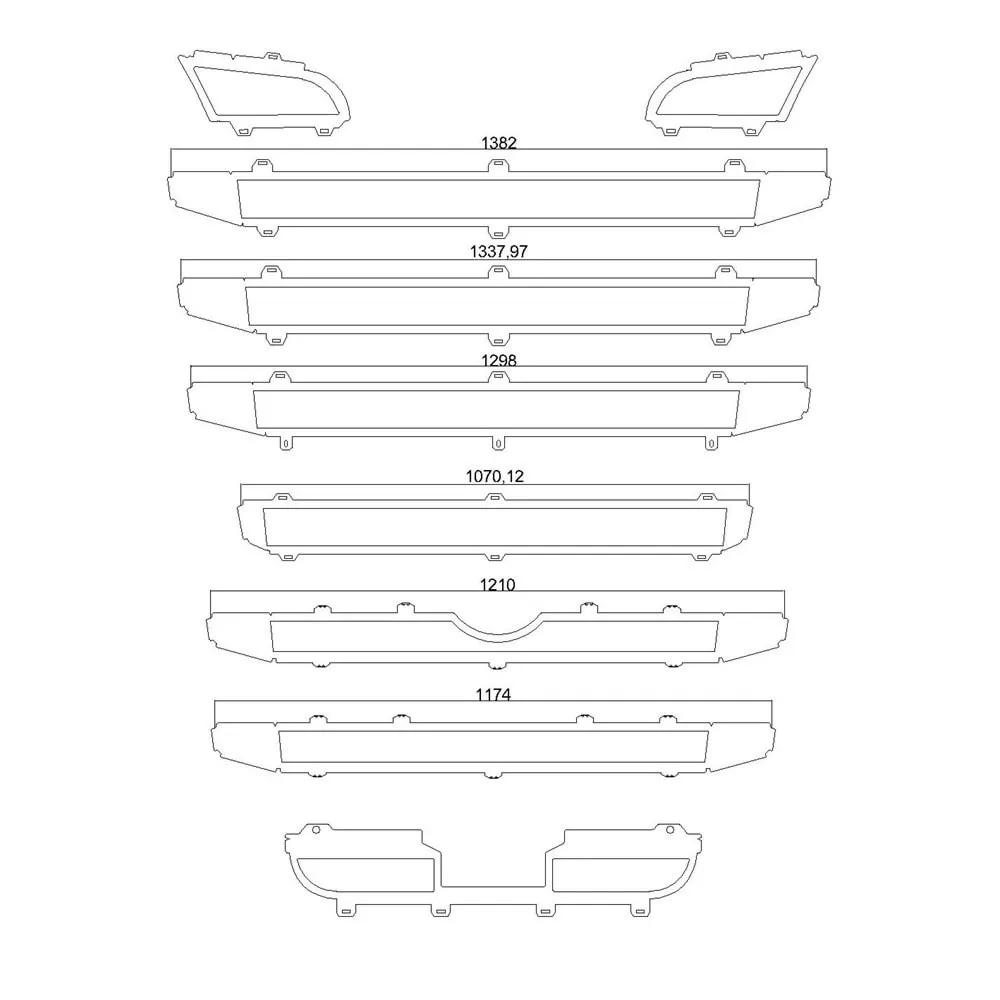 Scania R500 Frame Of Grill Chrome For Large Cabin With Sensor WNSC214