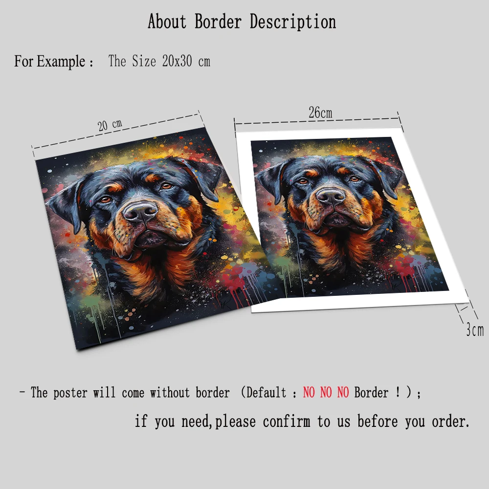 Watercolor Various Dogs Portrait Canvas Paintings on the Wall Art Poster and Print Lovely Animals Modern Picture Kids Room Decor