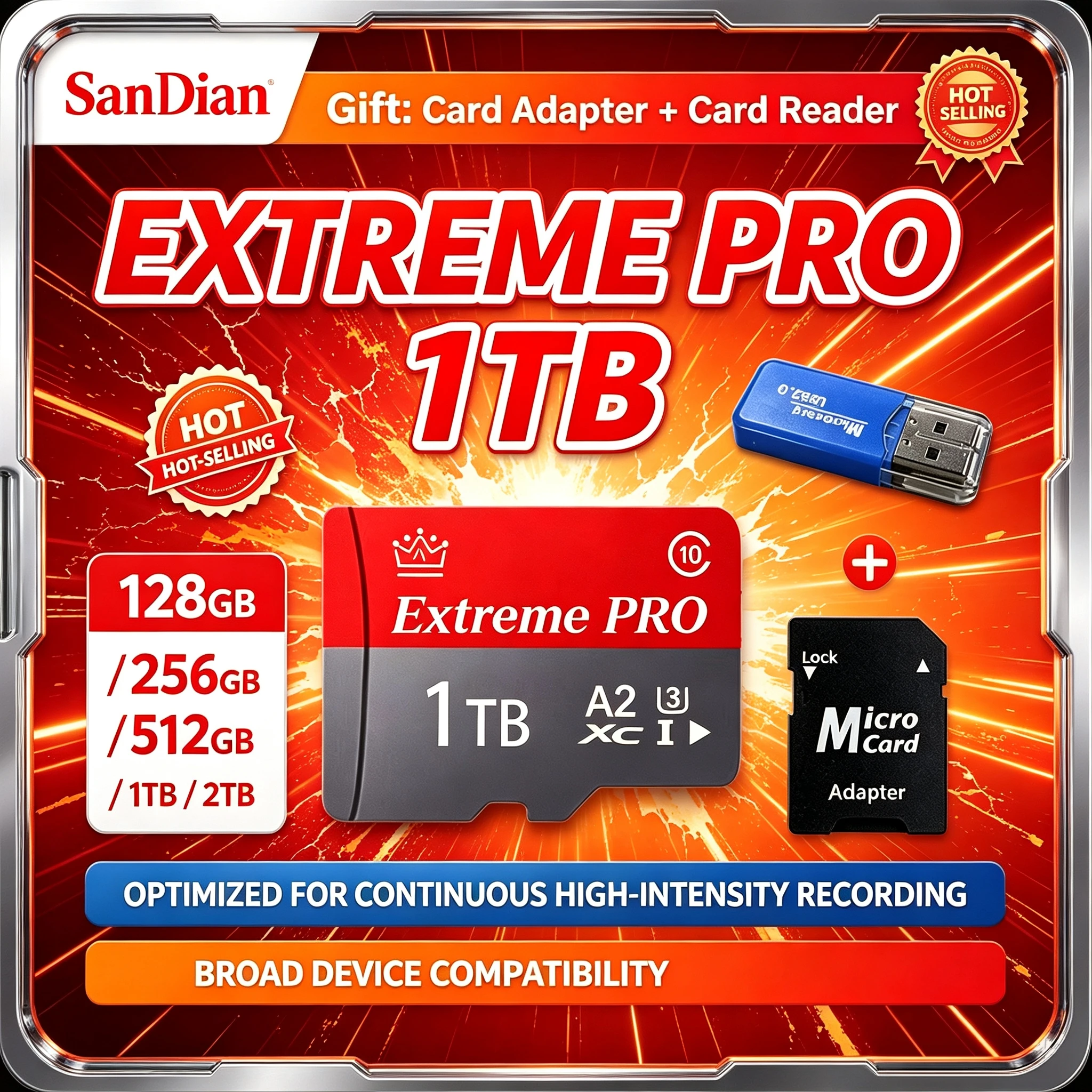 NEW High Speed Class 10 Micro TF SD Card Fast Read Write Durable Reliable for Security Camera Pro Max Plus System Hot Pro