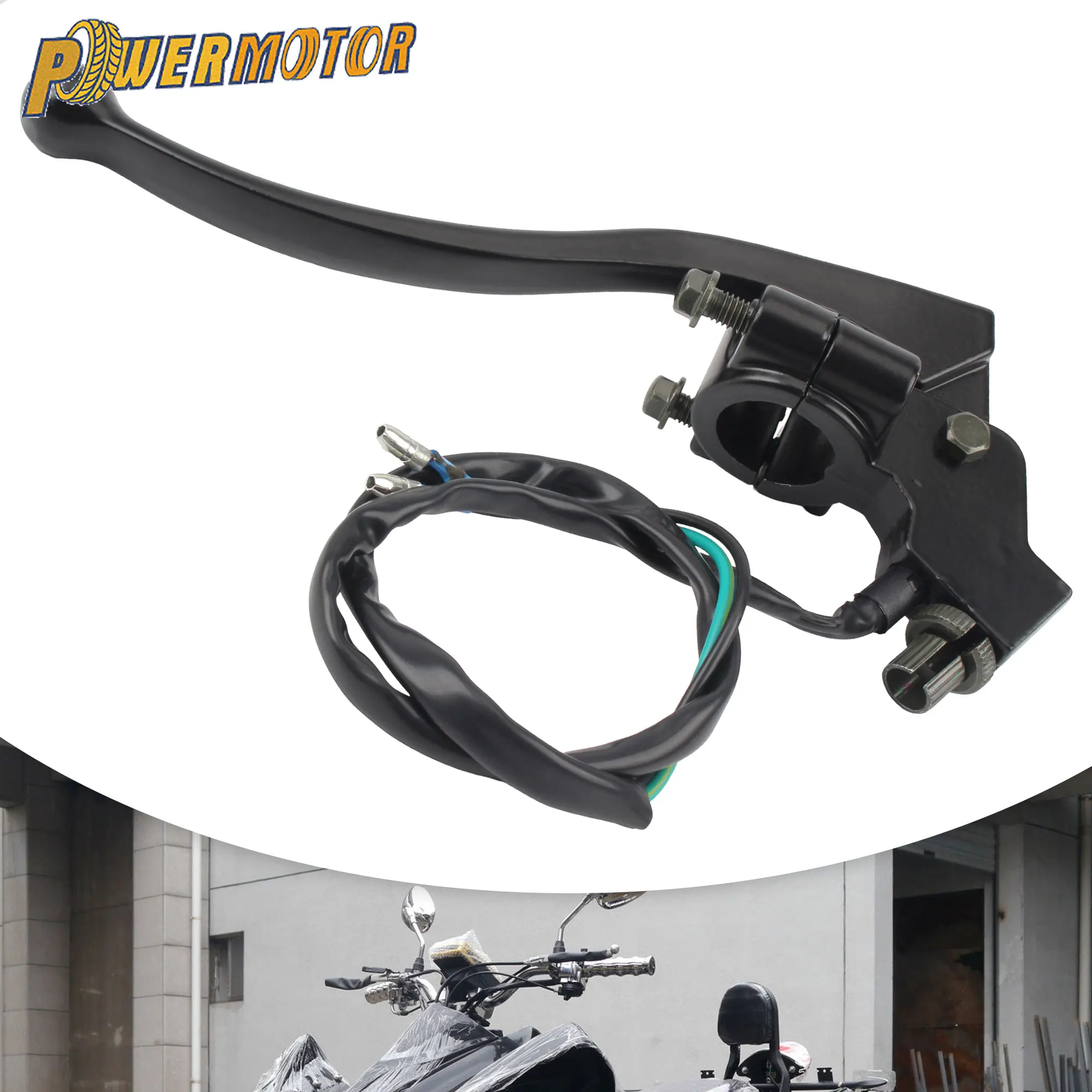

ATV UTV Motorcycle 22mm Folding Clutch Lever Handle with Perch DirtBike Quad Handles Replacement For 150cc 200cc 250cc 300cc