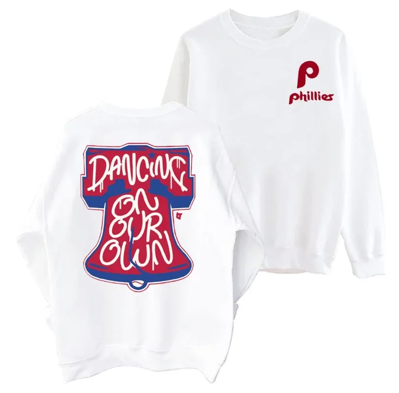 Phillies Dancing On Our Own Sweatshirt In October We We Wear Red Tops Dancing On Our Own Shirt Phillies Sweatshirt