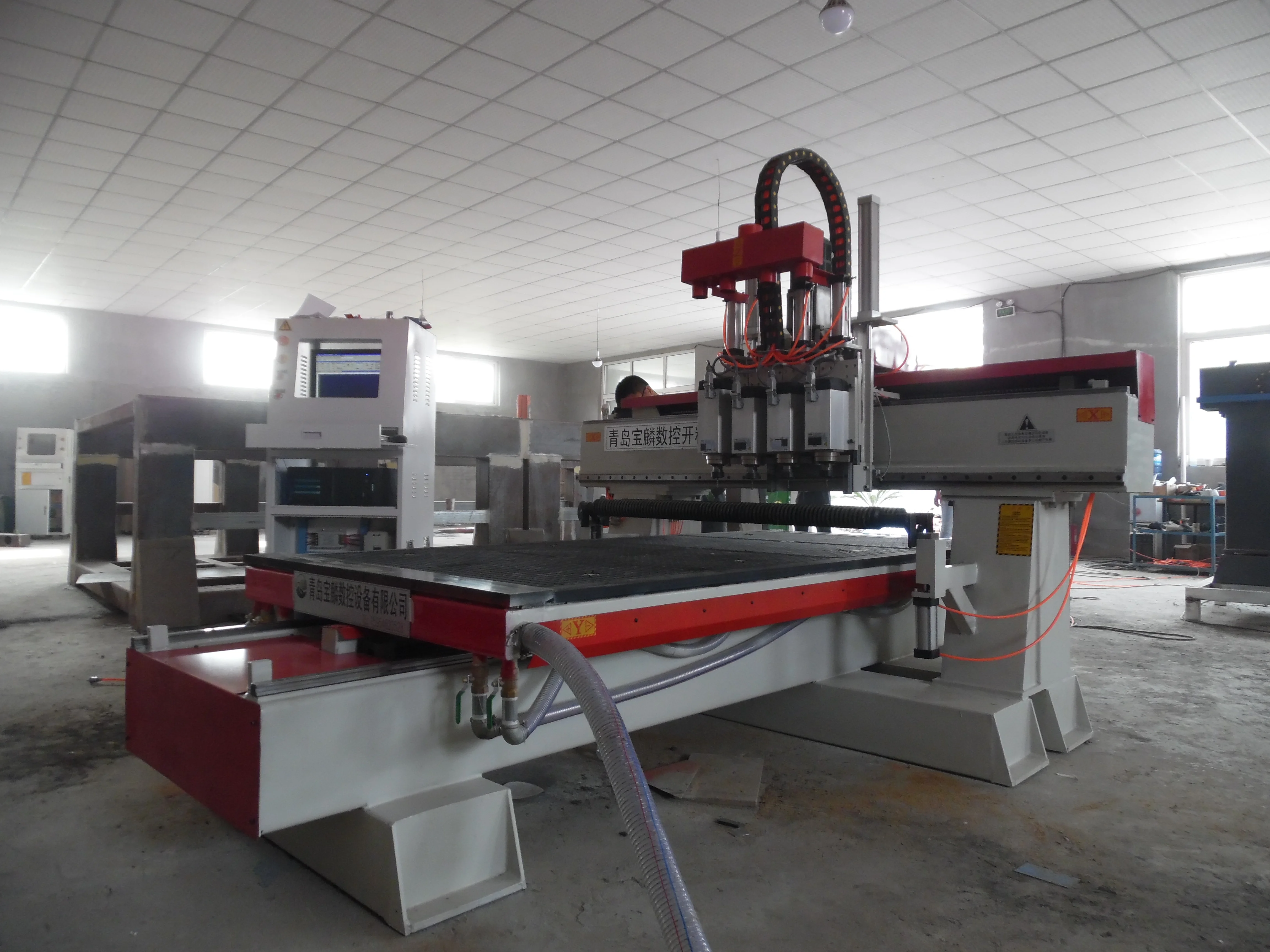 Many Heads Multi-Heads CNC Woodworking Router Machine with Many Spindles for Cutting Wood Acrylic MDF - Advertising Company Solu