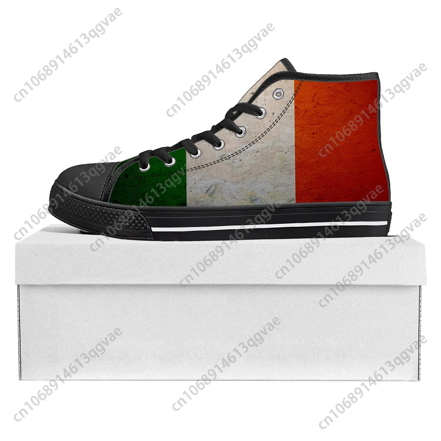 Italian Flag High Top High Quality Sneakers Mens Womens Teenager Canvas Sneaker Italy Casual Couple Shoes Custom Shoe