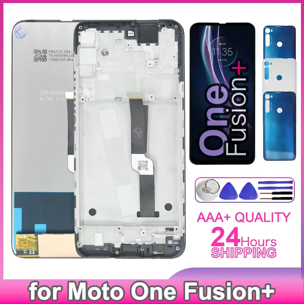 Lcd probado para Motorola Moto One Fusion Plus XT2067-1 pantalla táctil digitalizador montaje para Moto One Fusion Plus XT2067-2