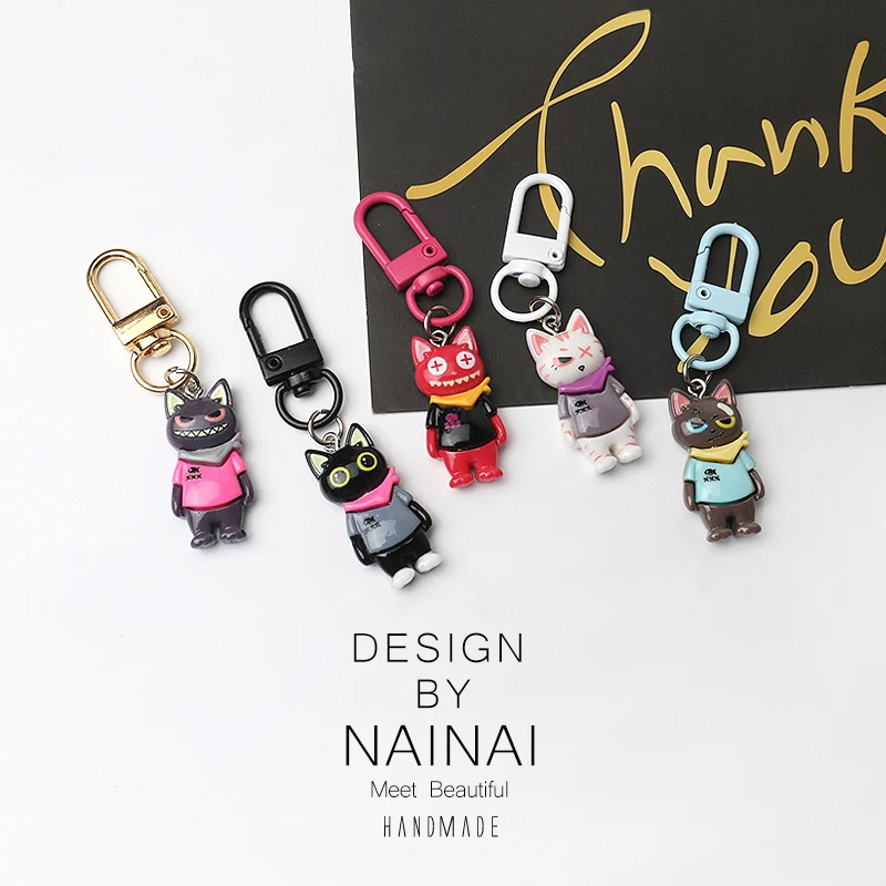 Trendy Streetwise  Keychain Creative Bag Accessory Cartoon Personality Daily Match Fashionable Miscellaneous Access...