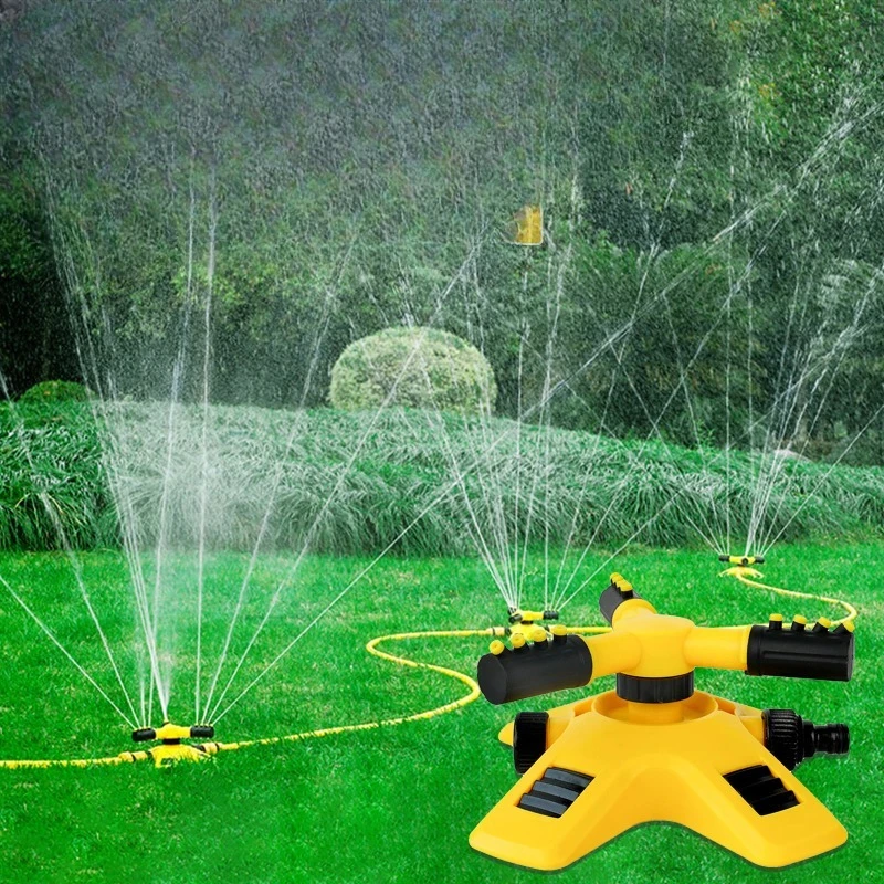 360° Rotating Garden Lawn Sprinkler Adjustable 2 Modes Irrigation System Patio Courtyard Water Sprayer Watering System