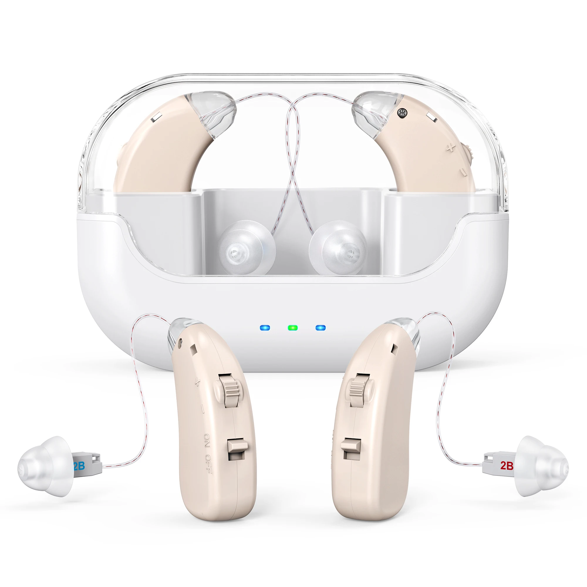 Amplificadores de sonido para audífonos, cancelación inteligente de ruido, auriculares con amplificación de volumen, audífonos para adultos.