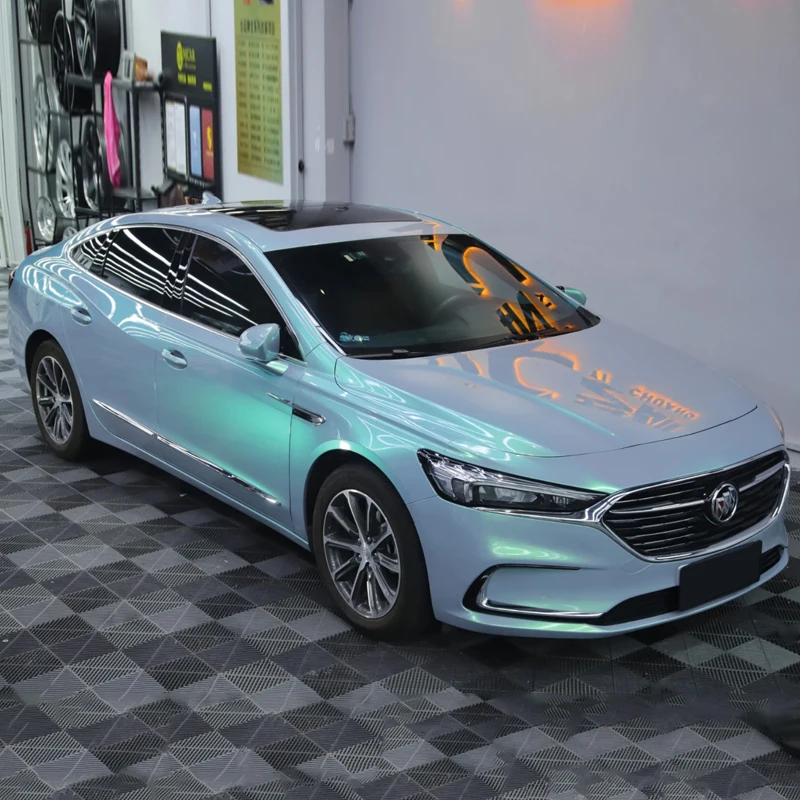 Wholesale Grey Turns Green TPU Color Changing Film Color PPF Paint Protection Film Roll Car Wrapping Film Color Change Foil