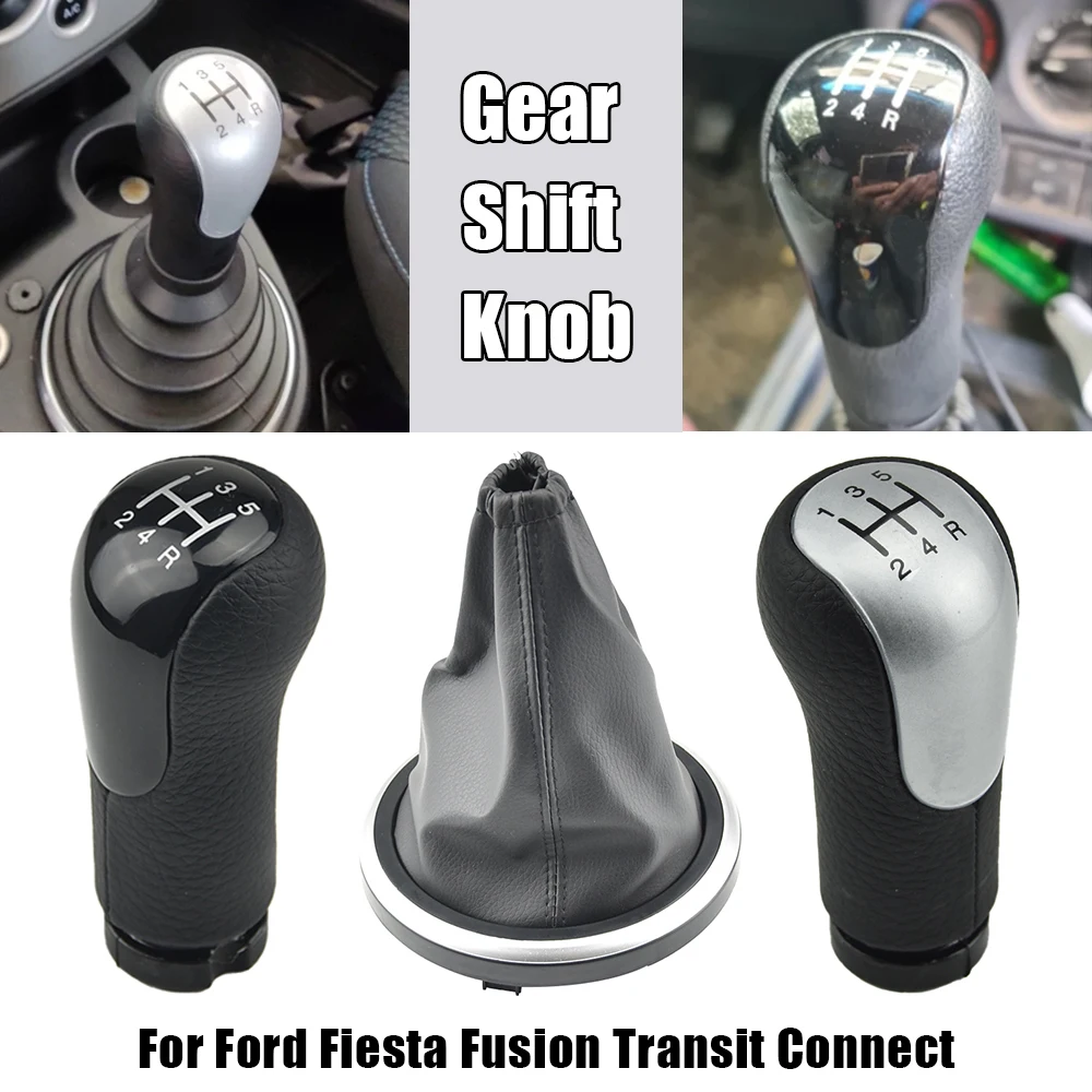 For Ford Fiesta Transit Connect Fusion 2002 2003-2008 Car Styling Gear Shift Knob Gaiter Boot Cover Collar Case ﻿