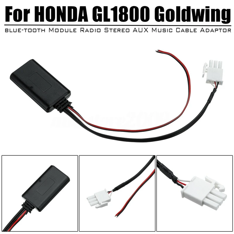 

Bluetooth Module Radio Stereo AUX Music Cable Adaptor For HONDA GL1800 Goldwing