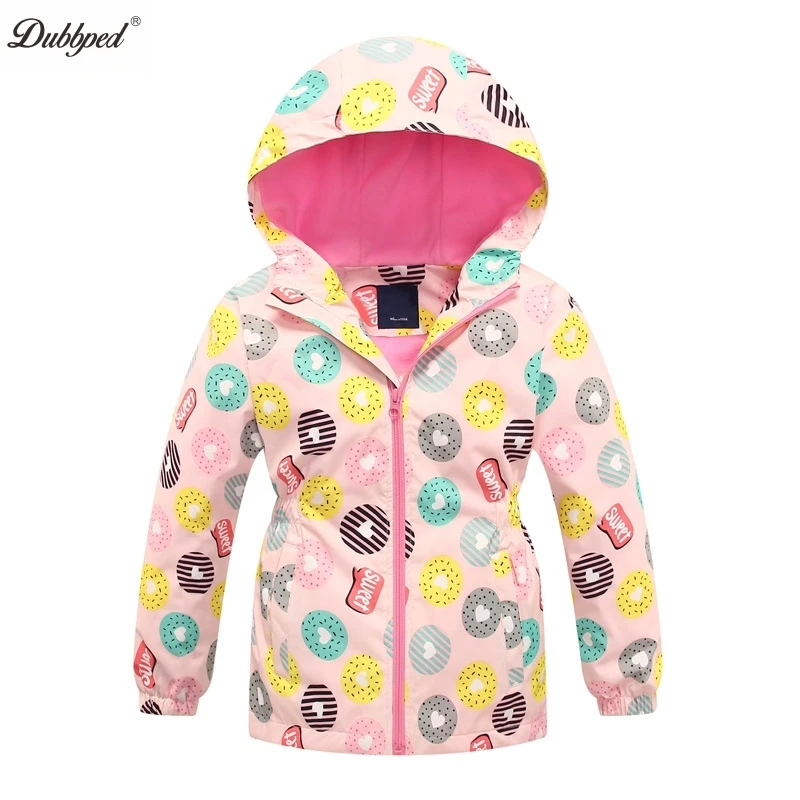 Dubbped Kids Girls Unicorn Purple Rain Jacket Waterproof Coat Lightweight Hooded Warm Lined Raincoats Windbreakers Raincoat 3-12