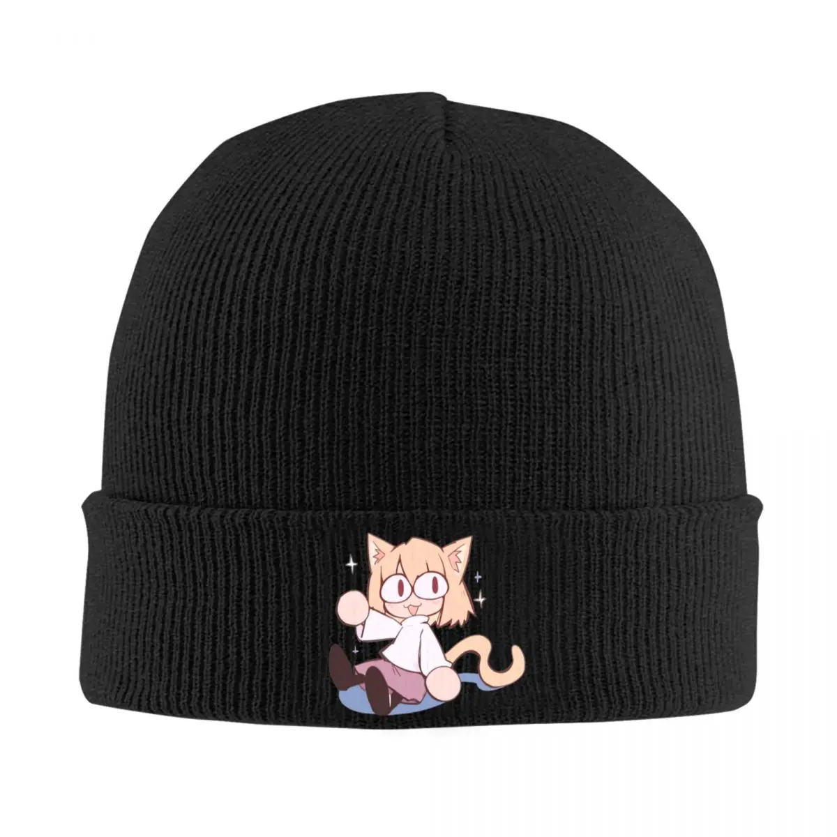 Neco Arc Funny Neko Memes Beanie Hats Cute Cartoon Bonnet Hats Unisex Adult Funny Kpop Knitting Hat Winter Thermal Elastic Caps