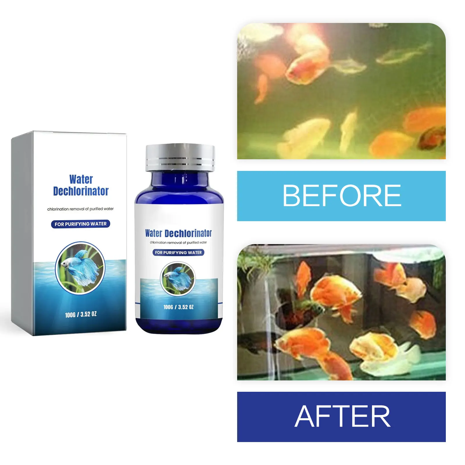 Fish Tanks Cleaner Tablet Algae Control Cleaning Aquatic Moss Remover Fish Pond Water Purification Aquarium Algaecide Detergent