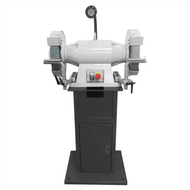 12-inch 2200W Electric IBG300 Bench Grinder Yellow Magnifying-Glasse Shield Pedestal Grinding Wheel Machine
