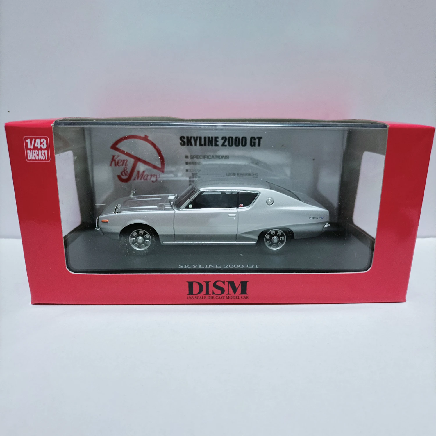 DISM 1:43 مقياس دييكاست سبيكة فضي نيسان 2000GT KGC110 لعب السيارات نموذج الكلاسيكية الحنين الكبار هدية تذكارية عرض ثابت