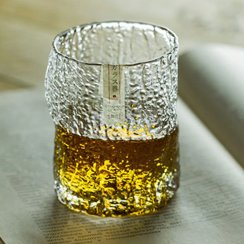 Limited Japanese Style Edo Whisky Glass  Master Hand Made Wine Lead Free Glass Japanese Whiskey Cup Ins Wooden Box Packing