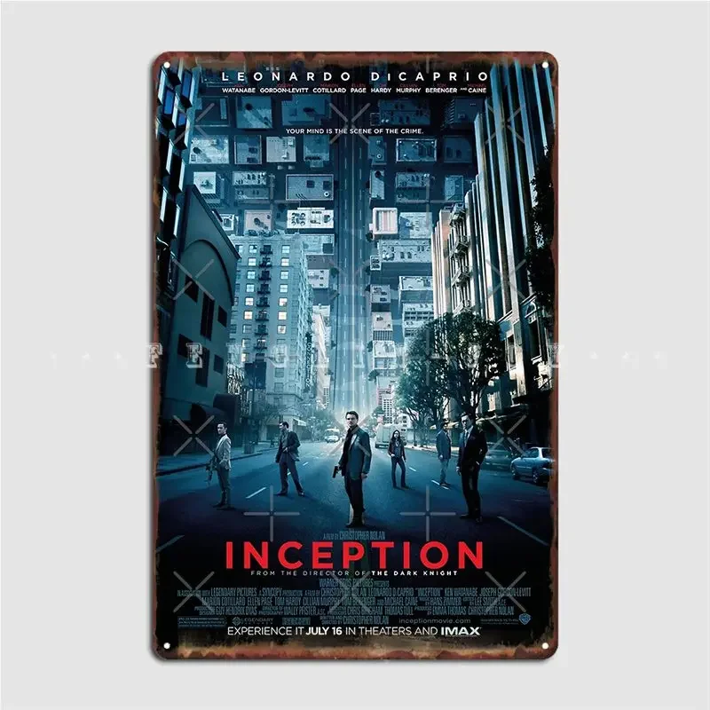 Inception Metal Sign Cinema Living Room Garage Club Printing Poster Tin Sign Poster
