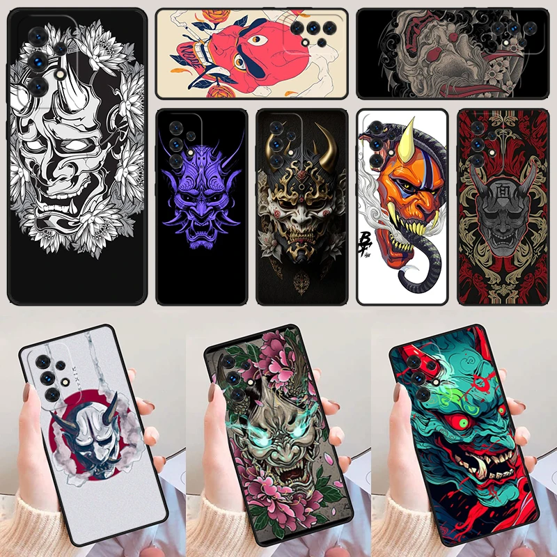 Oni Mask Hannya Demon Evil Japanese For Samsung A52 A72 A73 A20e A21S A50 A70 A11 A12 A42 A31 A40 A51 A71 A32 A80 A91 Phone Case