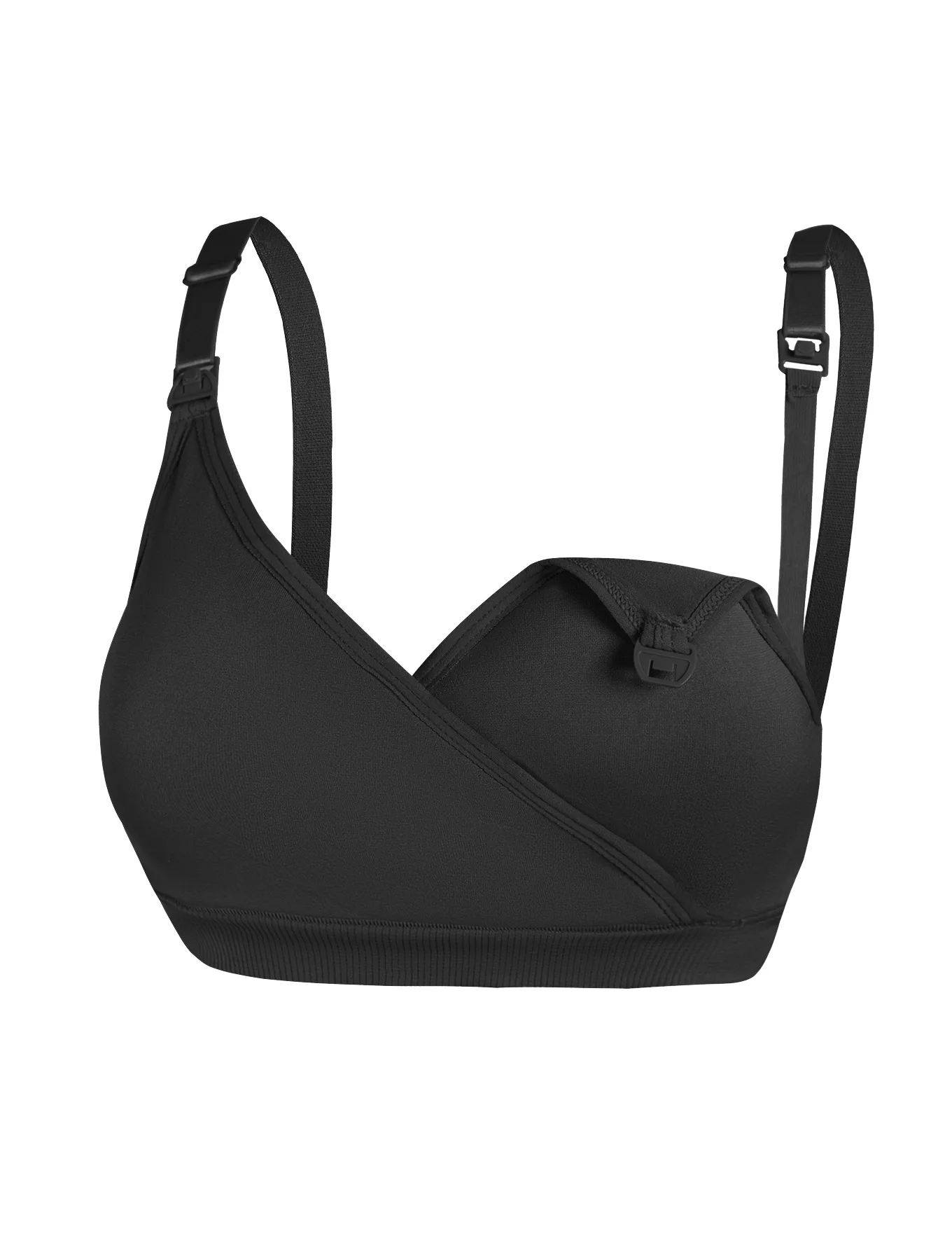 ฟรี Maternity Nursing Bra ไนลอนไม่มีรอยต่อปิดด้านหน้าให้นมบุตร Comfort ปรับสนับสนุน Soft การตั้งครรภ์ชุดชั้นใน