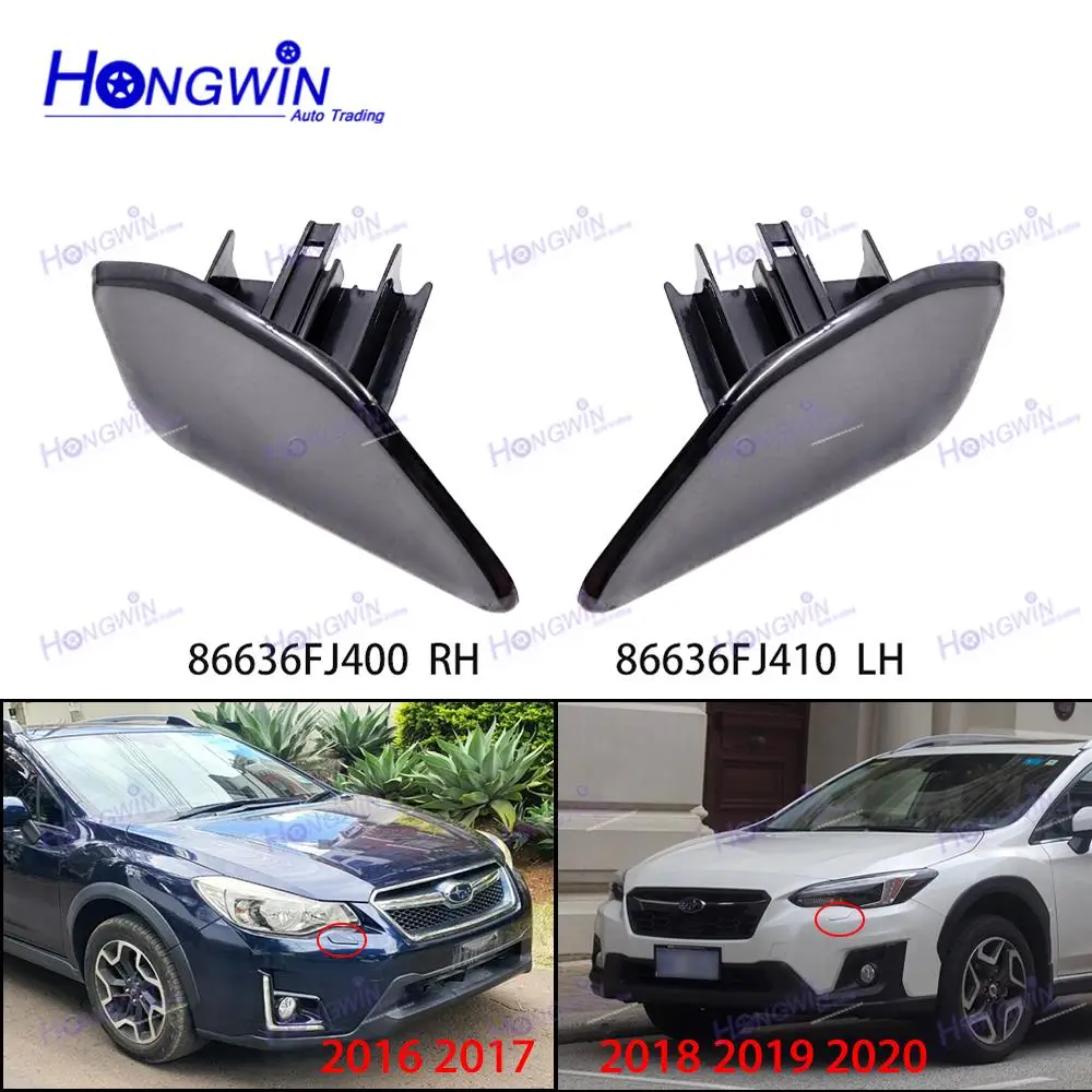 

86636-FJ410 86636-FJ400 Car Headlamp Headlight Washer Spray Nozzle Cap For Subaru XV Crosstrek 2016 2017