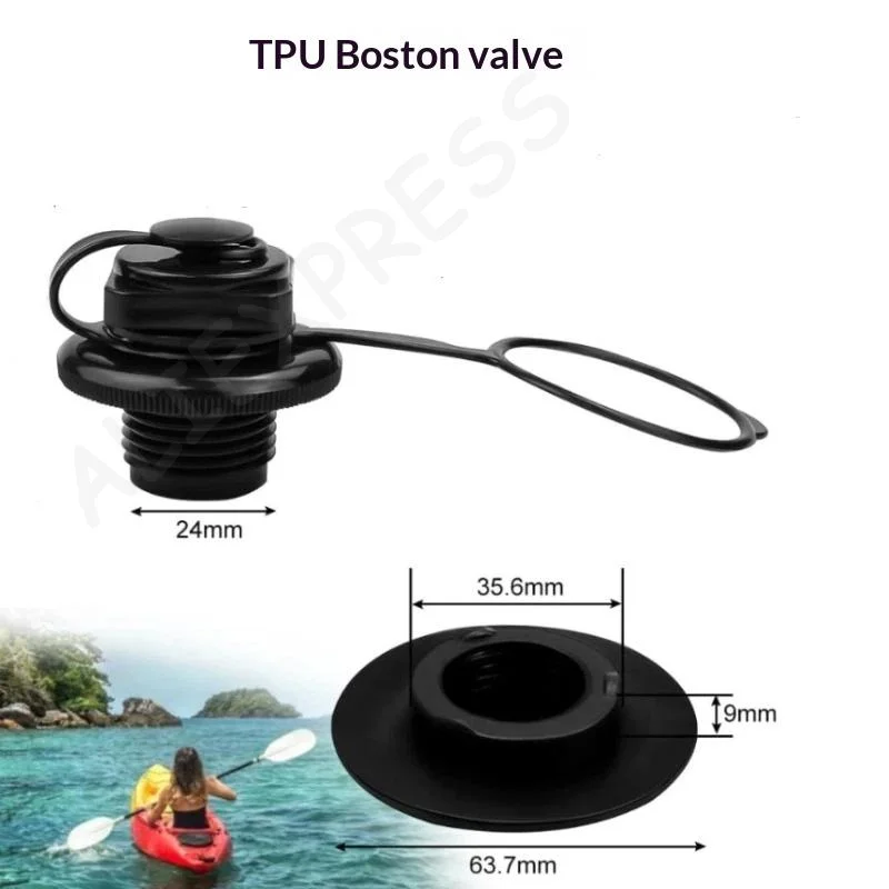 [G]22/24mm Universal Inflatable Boat Air Valve 1Pcs Plastic Replacement for Fishing Kayak Raft Dinghy Water Sports