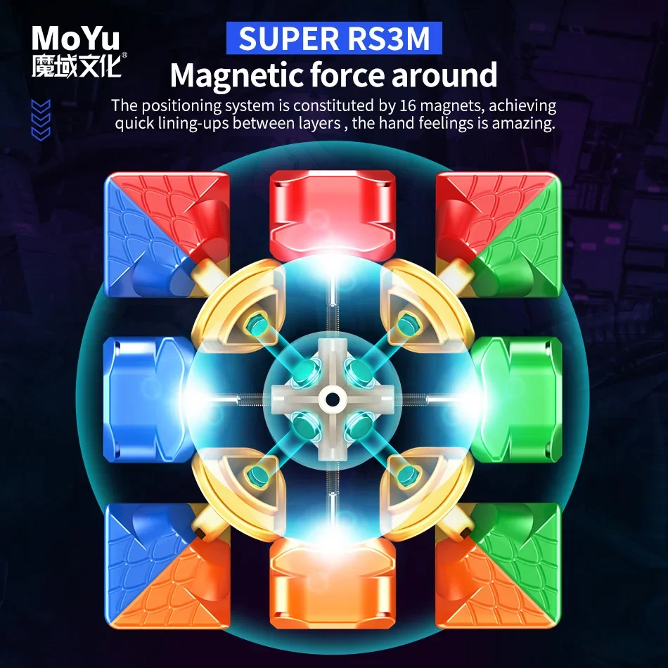 [Ecube] MOYU Super RS3M 2022 Maglev 3x3 المكعب السحري المغناطيسي RS3 M 3X3 لغز ألعاب متململة هدايا الأطفال