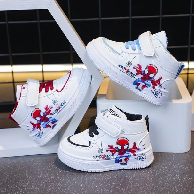 

Disney Marvel Spiderman Cute Spring Cartoon Pattern Casual Fashion Soft Sole Comfortable Non-Slip Lightweight Durable Sneakers