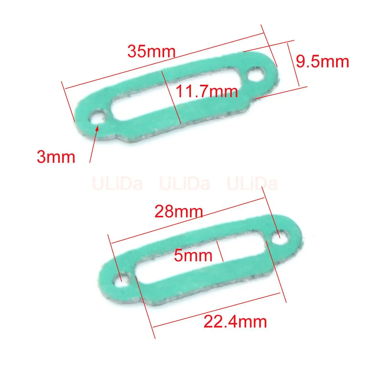 4pcs HSP 02031 Exhaust Manifold Gasket For 1/10 RC Nitro Car Truck 02060 VX18 Engine Parts